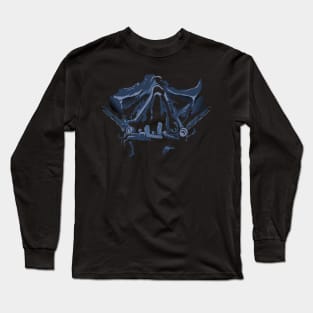 Charred and fused sci-fi armor helmet Long Sleeve T-Shirt